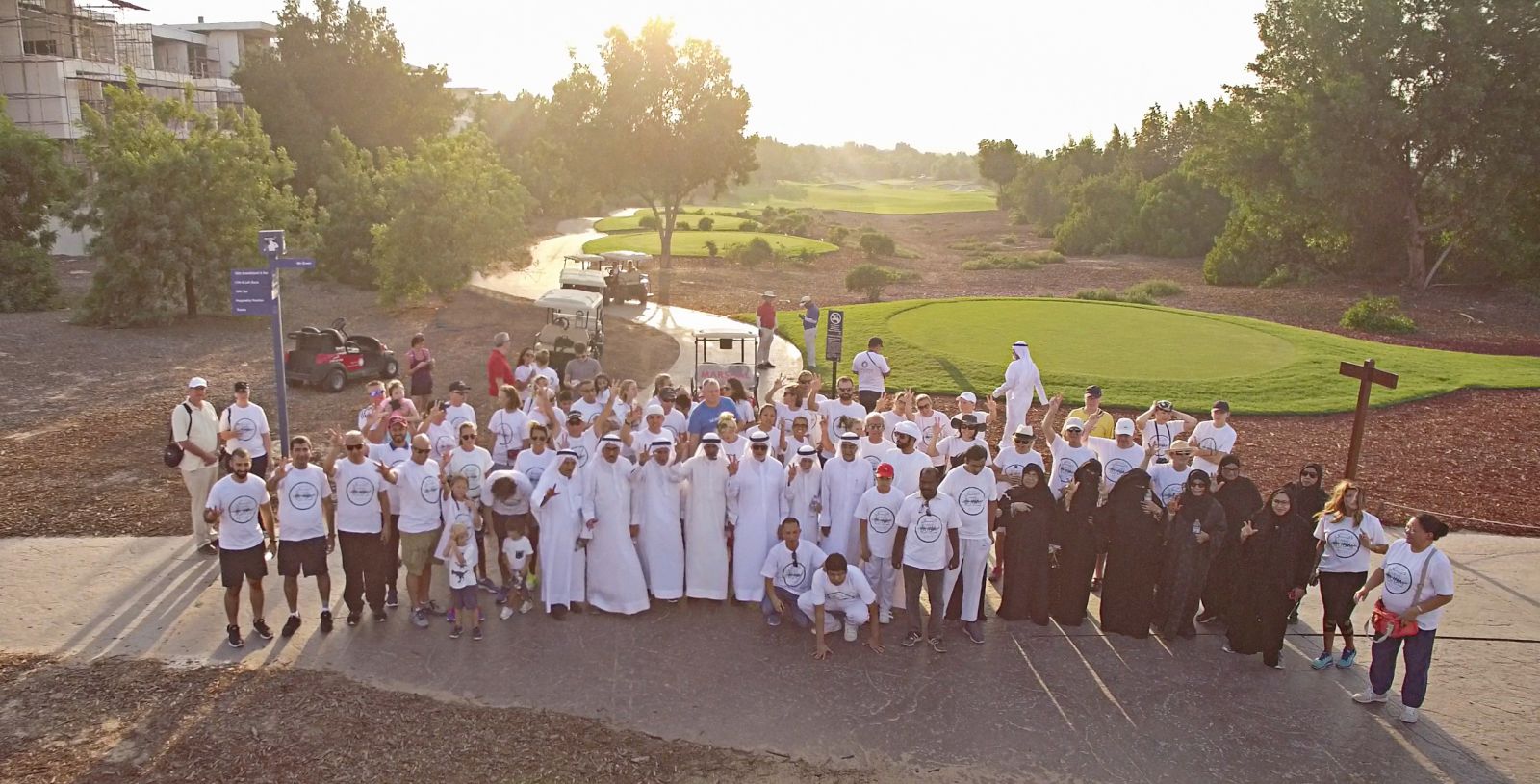 Hundreds join the Dubai Fitness Challenge Walk at  Jumeirah Golf Estates’ Championship Golf Course